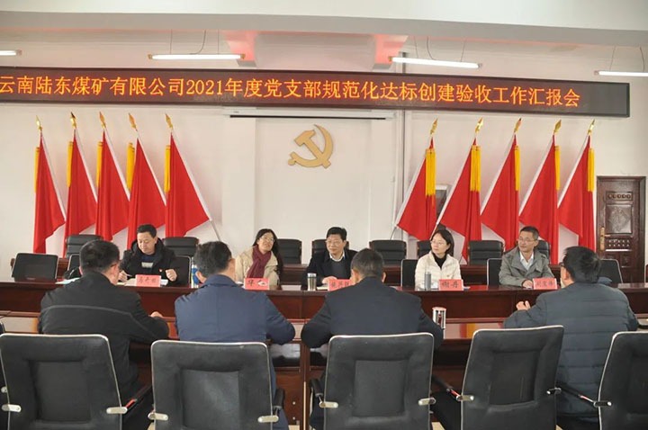 云煤（天博）集团党委组织开展2021年度党支部规范化建设达标建设审核验收事情