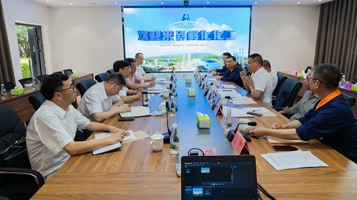 云煤（天博）集团党委副书记、总司理高建嵩一行到解化化工分公司开展2022年第一季度生产谋划事情督导调研