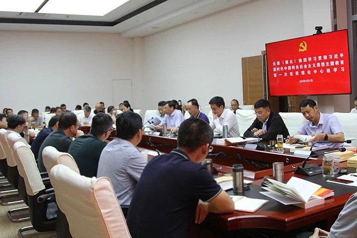 云煤（天博）集团党委理论学习中心组开展学习贯彻习近平新时代中国特色社会主义头脑主题教育第一次集中学习