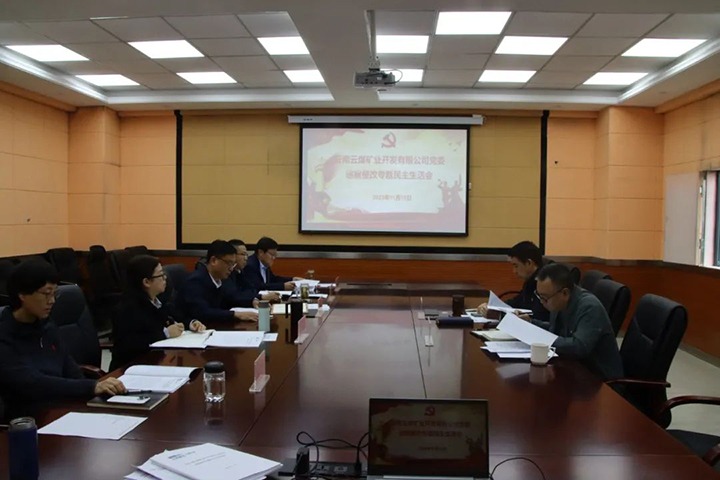 【聚焦云煤】云煤（天博）集团党委副书记、工会主席王鑫到云煤矿业公司指导巡察整改专题民主生涯会